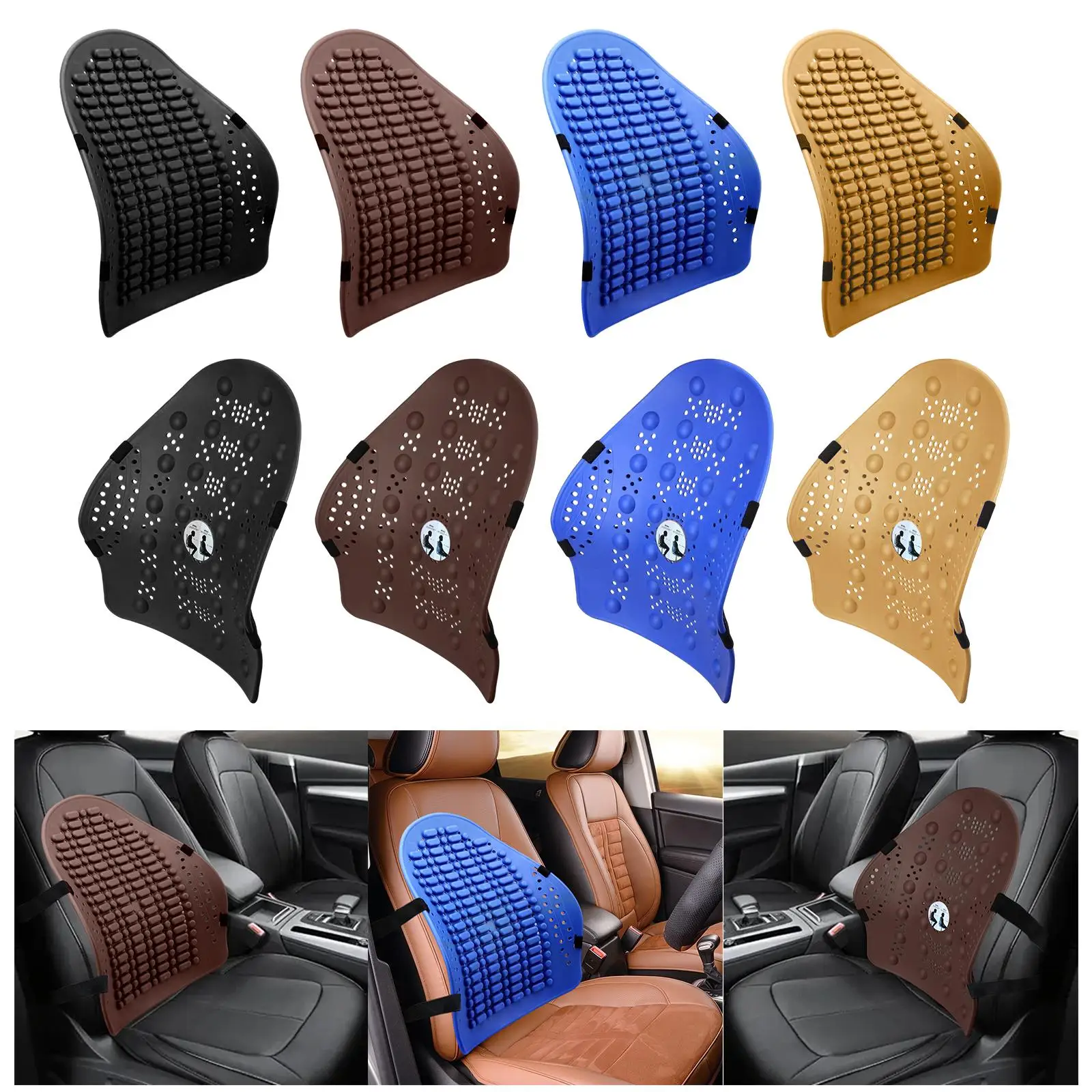 Comfortable Car Back Cushion Adjustable for Office Chairs Car Seat recliner