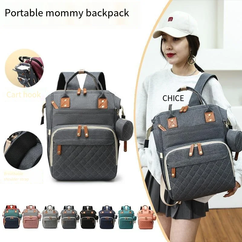 

Mommy Baby Diaper Bags Backpack Large Capacity Waterproof Wide Opening Multi-pocket Nursing Bag Travel Mummy Bag Baby Nappy Bag