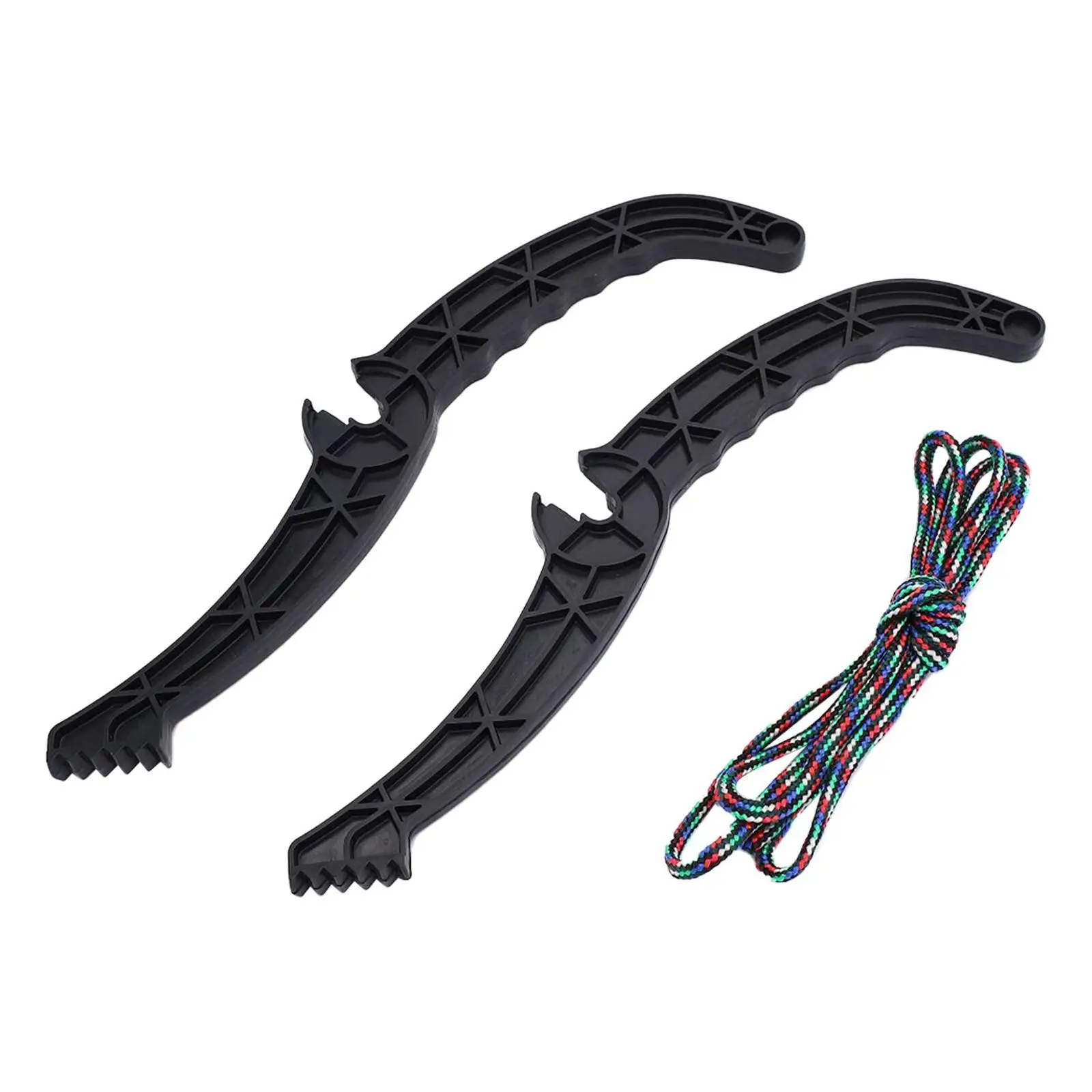 1 Pair Ski Sleds Brake Pads Non Slip for Grass Slide Outdoor Sports Sledding