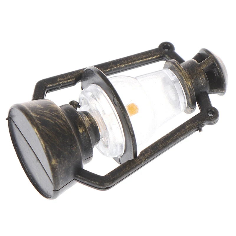 Lámpara de aceite retro en miniatura para casa de muñecas, accesorios para casa de muñecas, juguetes para niños, juego creativo, 1 unidad, 1:12, 1:6