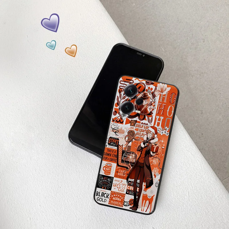 Anime Bungou Stray Dogs Phone Case for Xiaomi 12 Pro 12x 12t 13 Redmi Note13 13c 12s 12c Note12 Lite Shell Black Cases Cover