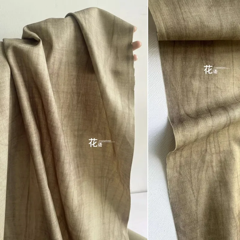 

Легкая ткань с принтом тай-дай для винтажных винтажных рубашек, юбок, дизайнерская одежда, модная одежда, материал для шитья своими руками, ткань