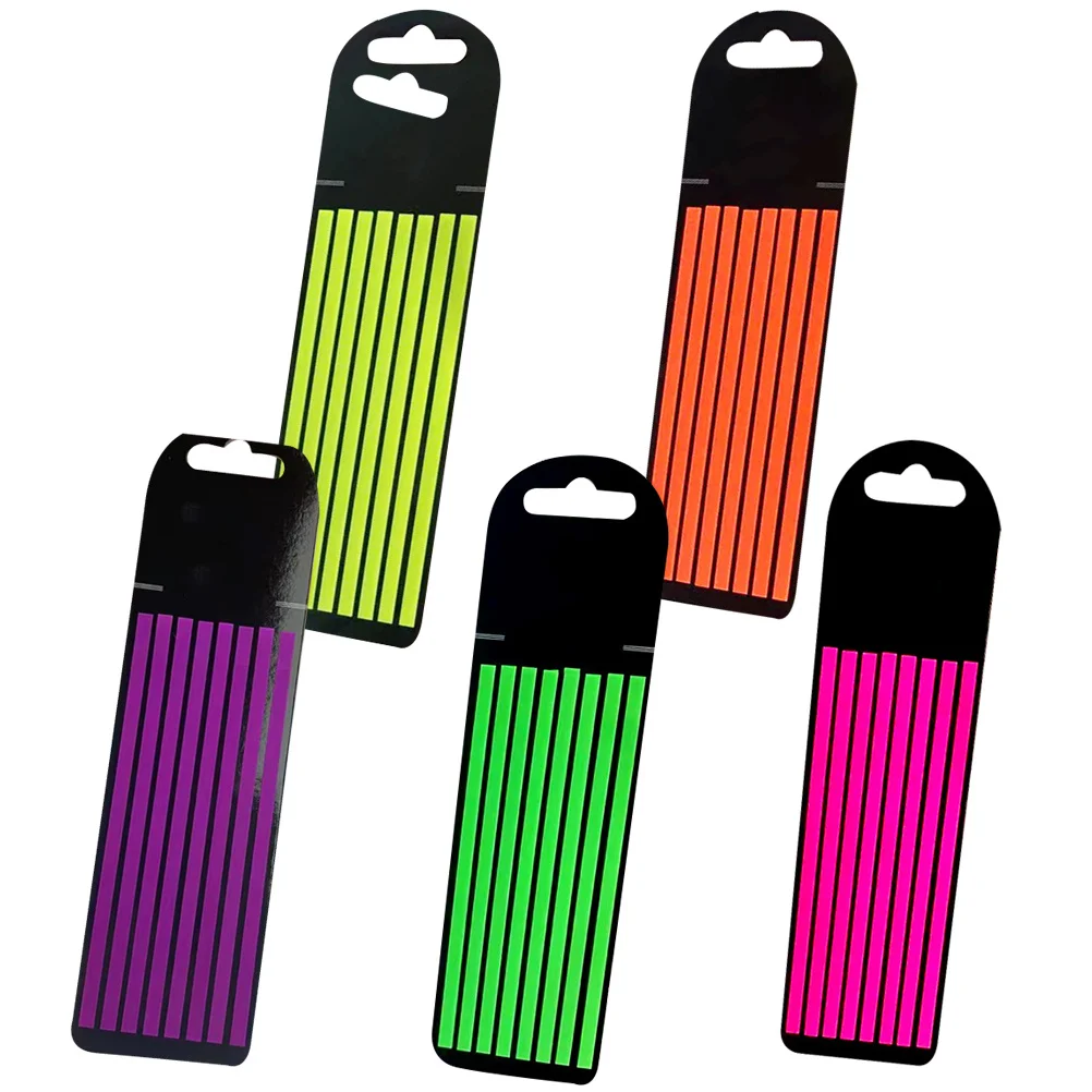 Tiras de lectura transparentes, 5 hojas, cinta resaltadora transparente para ayuda de lectura, soporte para dislexia para niños, escuela