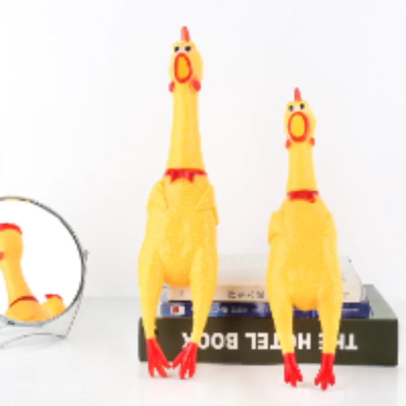 3PCS enamel screaming chicken manufacturers vent decompression whole person whole cheats toys vocal pet toys scream chicken