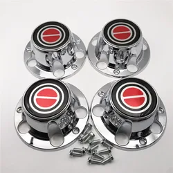 4PCS Set 180mm Fit for F-150 F150 Bronco Van 1980-1996 Car Truck Custom Rim Wheel Hub Center Cap Hubcaps 201782RD