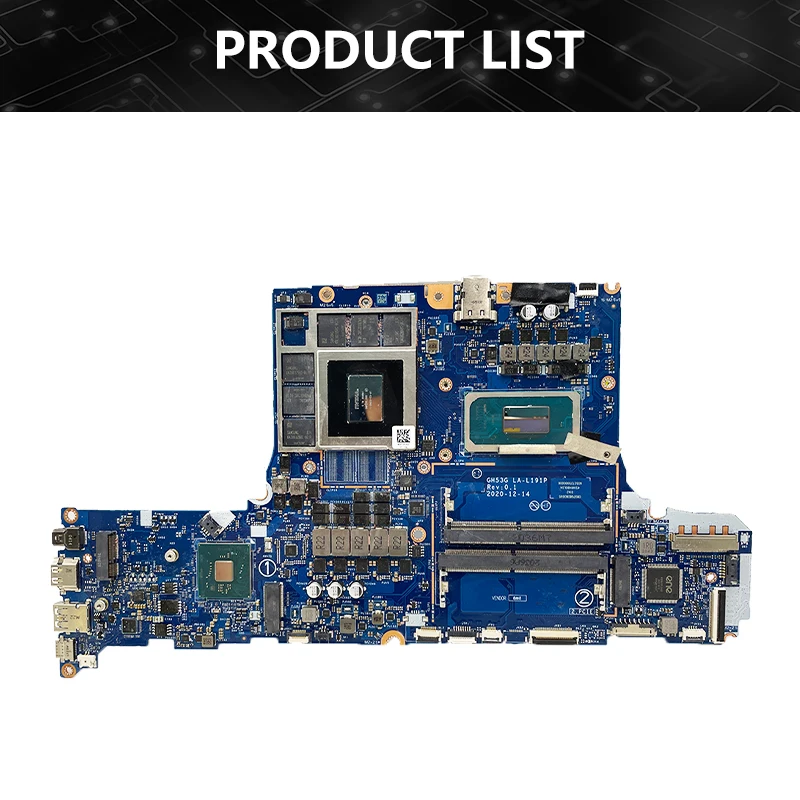 LA-L191P Mainboard Für Acer 300 PT315-53 Laptop Motherboard Mit I5 I7 I9 11th Gen CPU RTX3060-6G RTX3070-8G 100% test