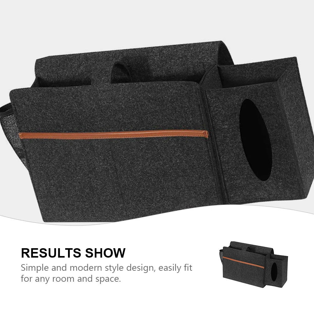 

Felt Storage Bag Bedside Pocket Bags Desktop Pockets of Pouch Hanging Organizer Travel