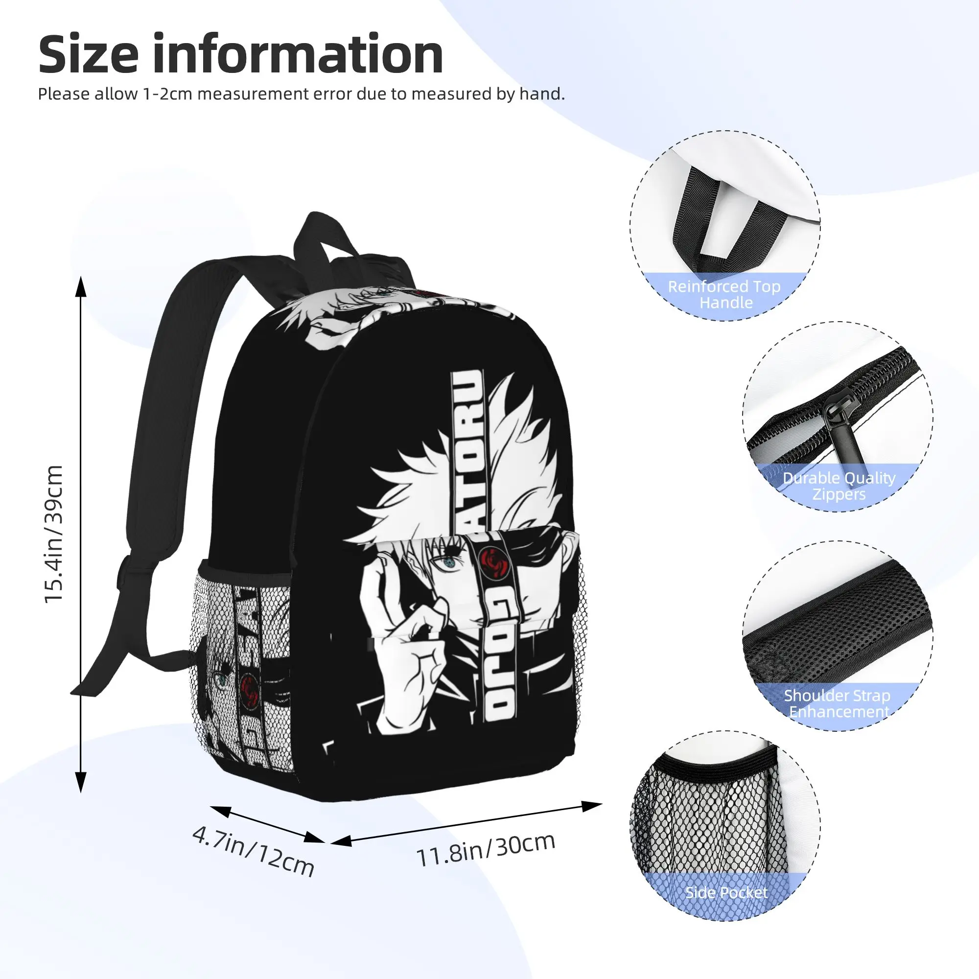 JJK Anime Gojo Satoru Jujutsu Kaisen Backpack Hot Sale Daypack Boys Girls BookBag Shoulder Bags for Men Women School Bag