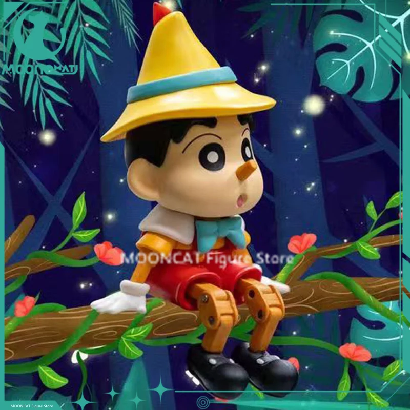 Puppet Crayon Shin-chan Figurine Cosplay Pinocchio Series Blockhead Anime Figure Ornament Action Model Collection Birthday Gifts