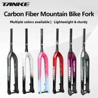 Horquilla Rígida para Bicicleta de Montaña TANKE, Suspensión de Fibra de Carbono, 26/27.5/29 Pulgadas, Universal, Cono Recto, 28.6mm Boost T800