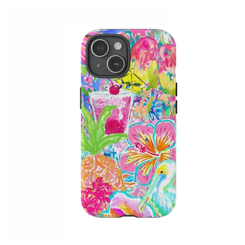

Island Luxury Design Phone Case for iPhone 17 16 15 14 13 12 11 7 8 Air Pro Max Plus Luxury Double-layer Back Cover