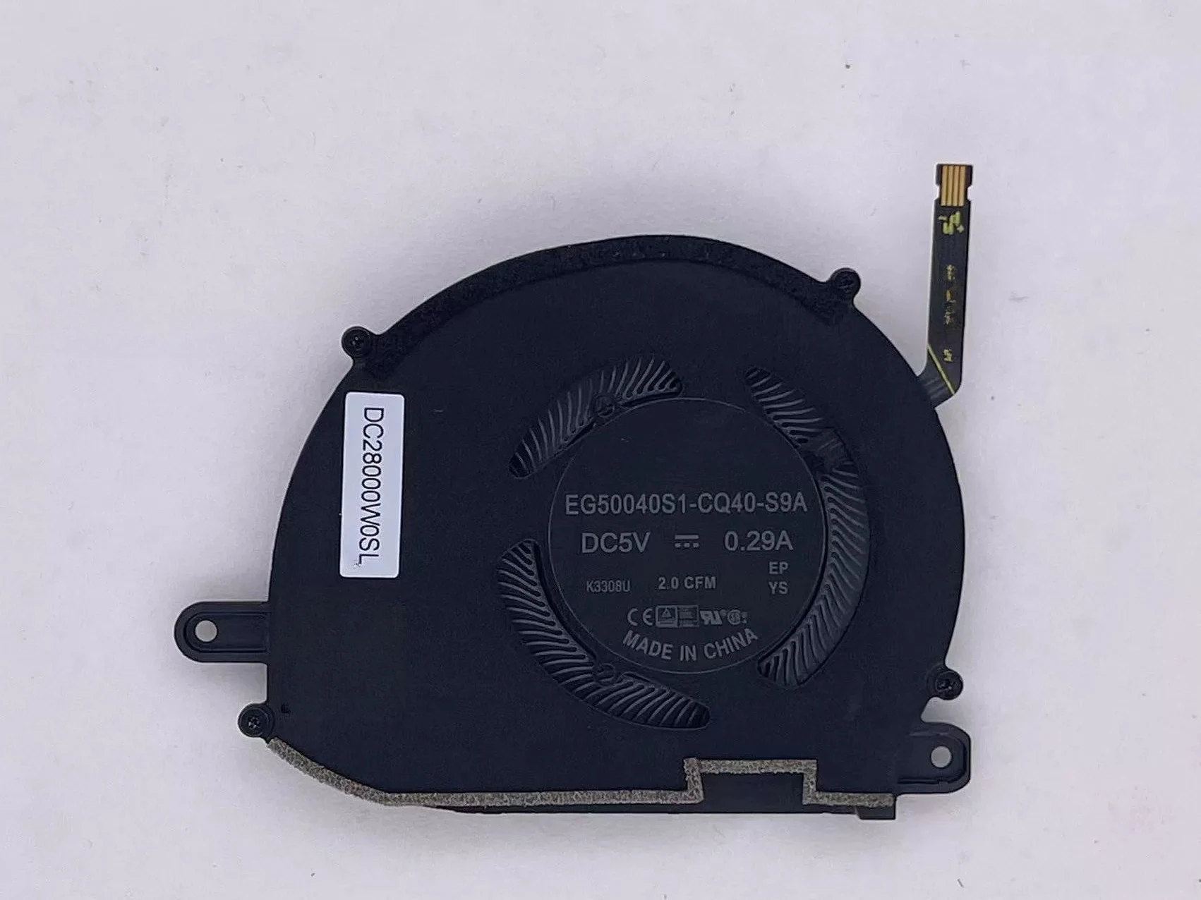 For Dell XPS 13 Plus 9320 CPU Cooling Fan 0XTRJG 0WRH5K
