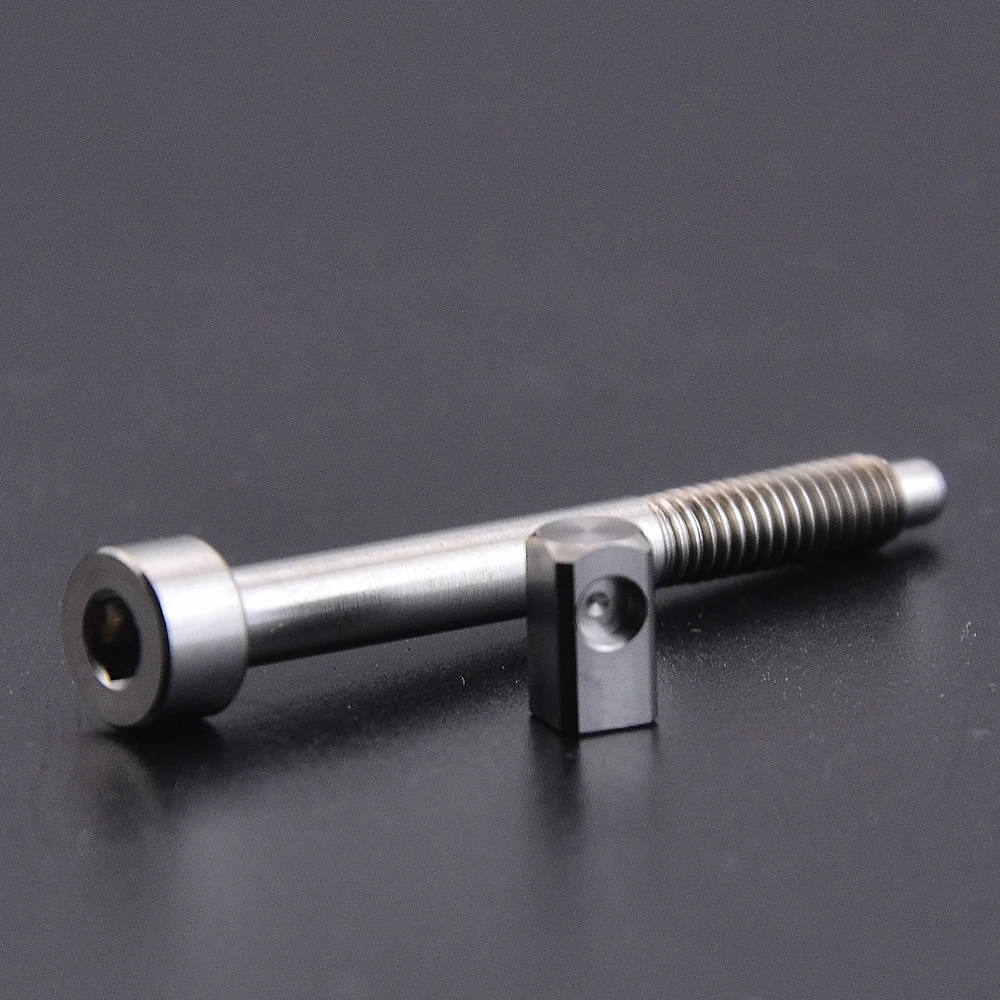 1 Set ( 6/7/8 Strings )  Titanium Alloy String Lock Screws /Saddle Insert Blocks