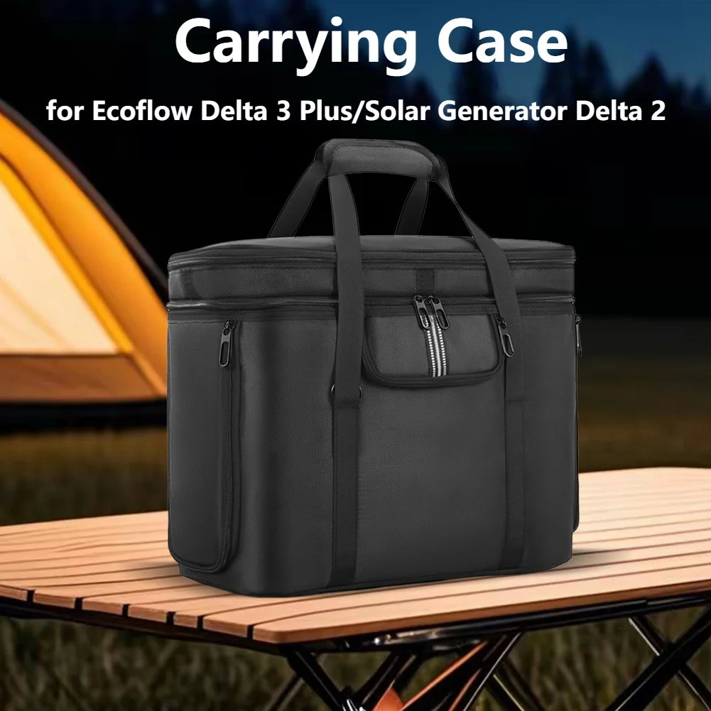 For Ecoflow Delta 3 Plus/Solar Generator Delta2 Carrying Case Anti-drop Waterproof Power Station Bag Portable Travel Storage Bag