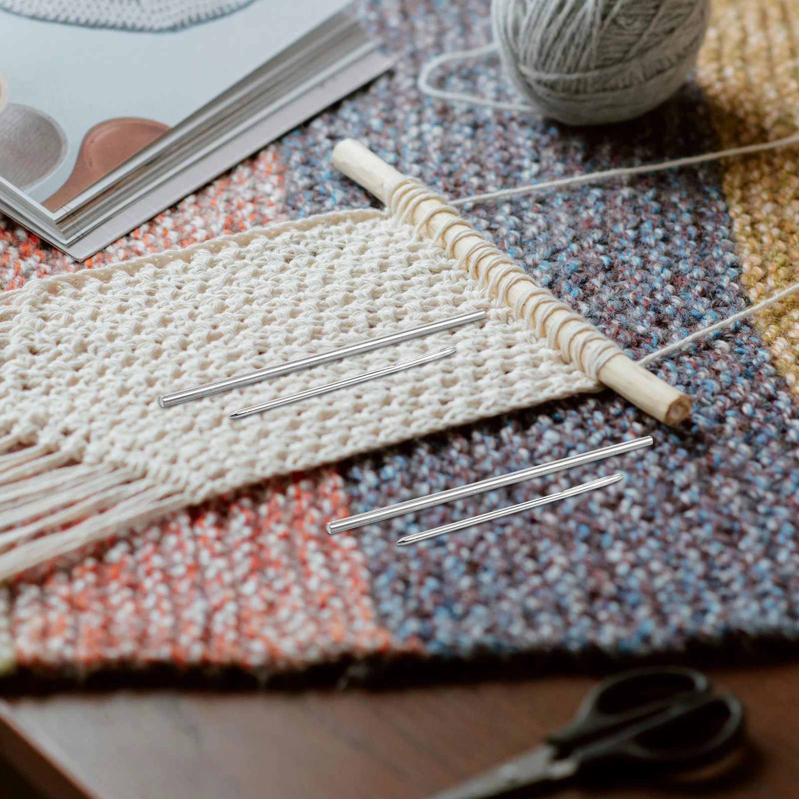 

Solid Wood Rod Pins Knitting Crochet Board Knitting Pins Tools Supplies Durable DIY Projects Fixation Accessories