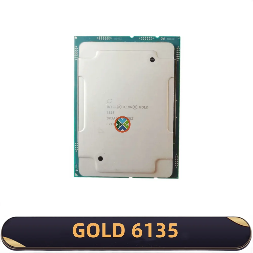 

Intel Xeon Gold 6135 CPU 3.4GHz 8-Cores 16-Threads 25MB 155W LGA3647 for C621 motherboard GOLD6135