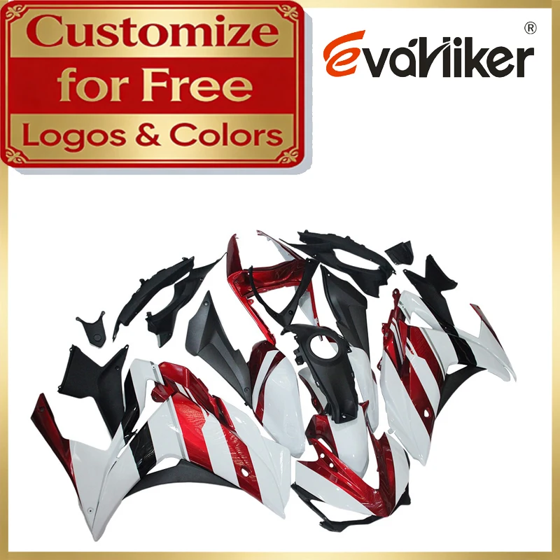 Motorcycle Fairing For YZFR3 15 16 17 18 red white YZF-R25 2015 2016 2017 2018 ABS Injection Fairing Kit Customizable Colors