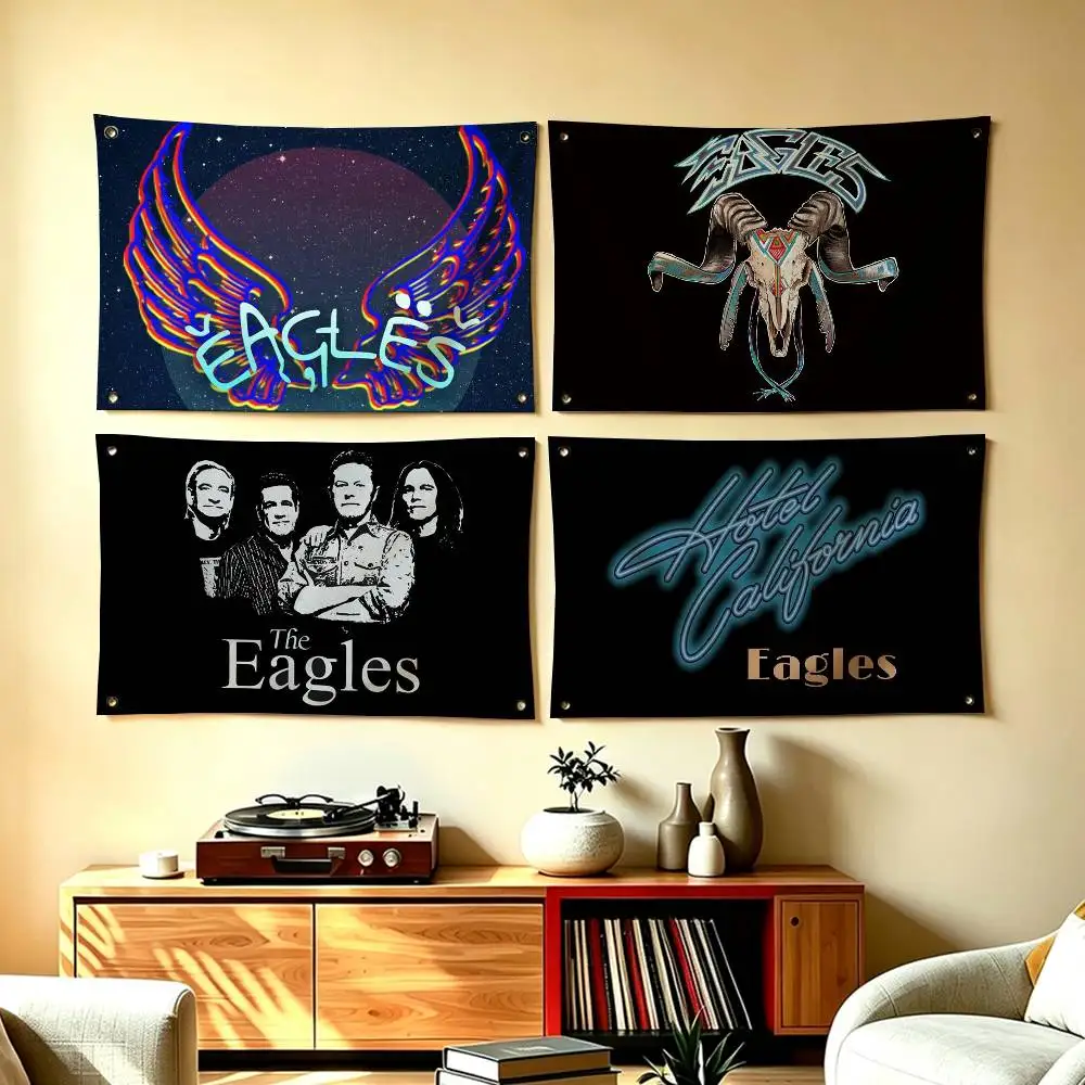 Hot Band The E-Eagles  Flag Suitable For Party Club Outdoor Interior Wall Decoration Banner Fans Gift