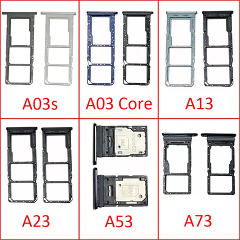 심 칩 카드 트레이, 삼성 A03 코어 A03s A13 A23 A33 A53 A73 4G 5G, 마이크로 SD 카드 슬롯 서랍 어댑터 및 도구, 신제품
