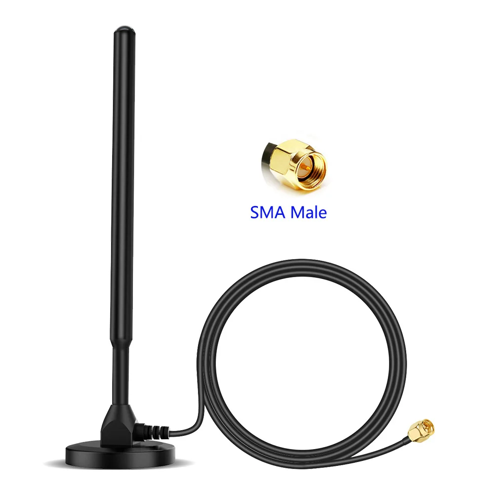 470MHz-510MHz Antenna 35dBi Hight gain Omnidirectional  Magnetic Base 10ft cable for Smart Home Data Transmission Interphone,