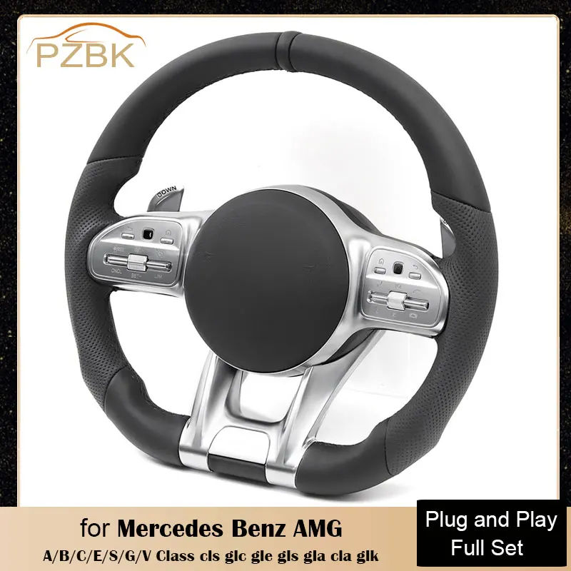 

Car Sport Steering Wheel Complete Set for Mercedes Benz AMG W204 W205 W212 W222 W221 e63s C180 cls glc gle gls glk A/B/C/E/S/G/V