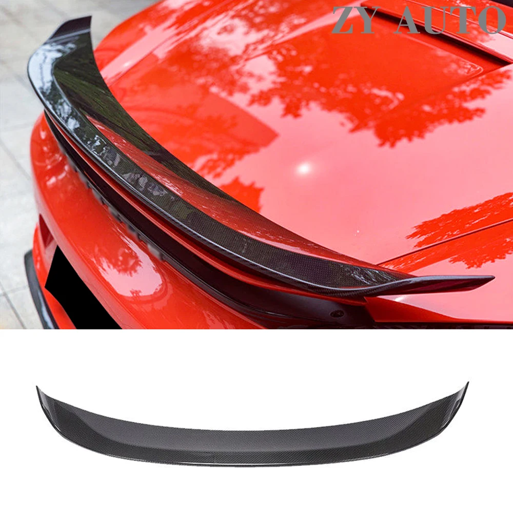 For Porsche 718 Boxster 2016-2021 Carbon Fiber Rear Trunk Spoiler Wing Car Exterior Modification Accessories