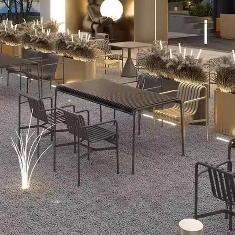 

Outdoor Furniture Natural Garden Sets Metal Modern Patio Adult Garden Furniture Sets Assesories Nordic Tuinmeubelen Decorations