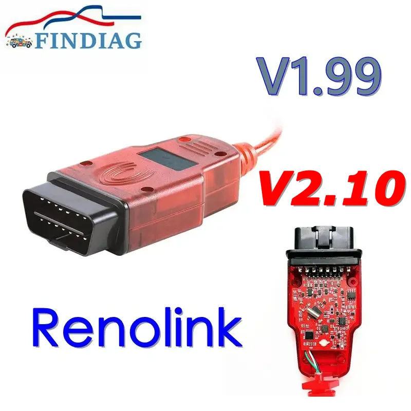 Renolink V1.99 /V2.10Added Extra Function V1.87 for Renault ECU Programmer Resetting Key Coding UCH Match Dashboard Coding