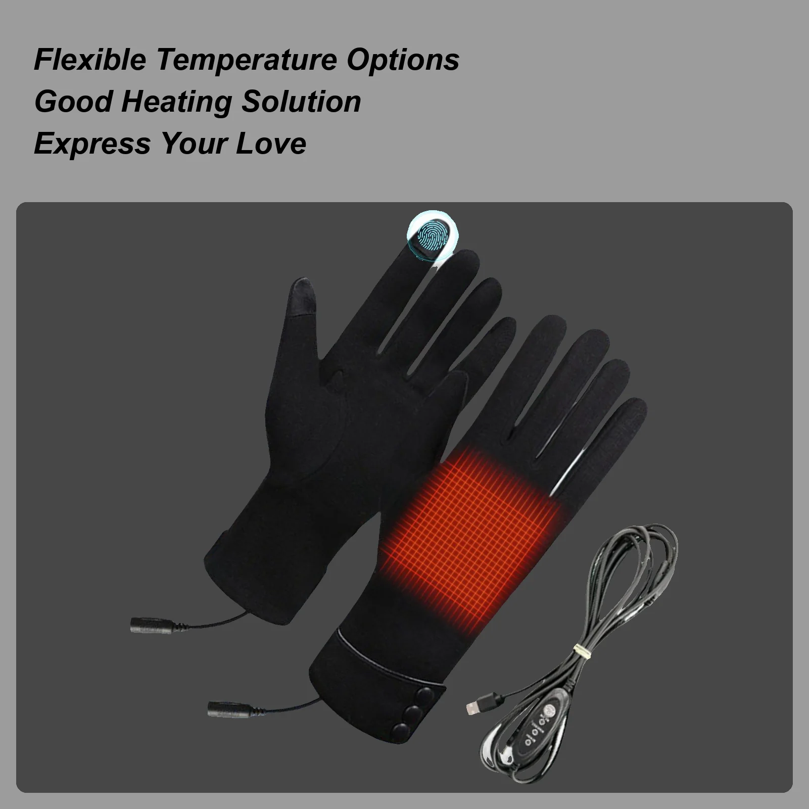 

Перчатки с подогревом для женщин, 3-уровневые электрические USB-перчатки, принадлежности для холодной погоды для садоводства, строительства, рыбалки, кемпинга