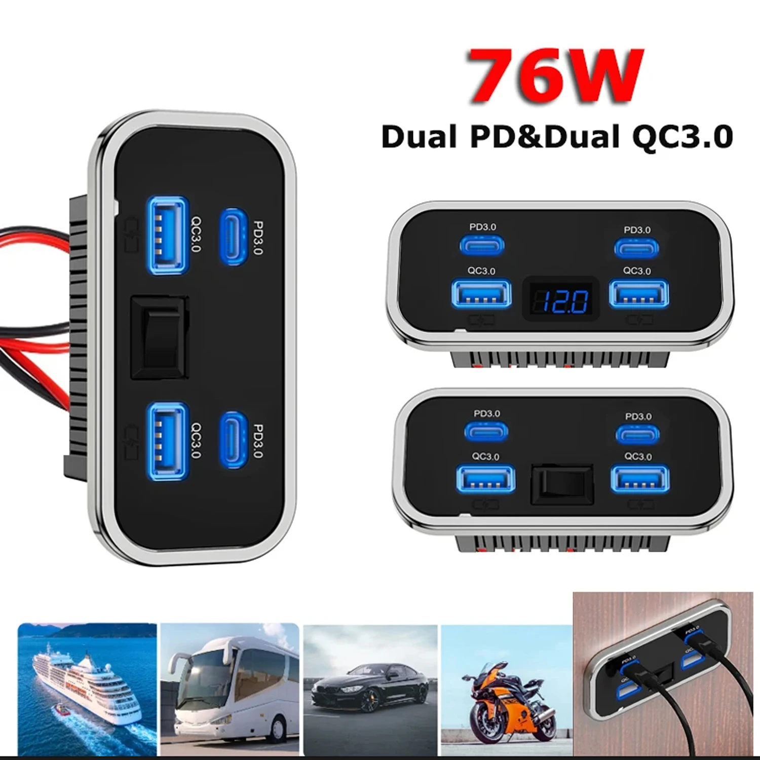 4 Ports 12V Rv Usb …