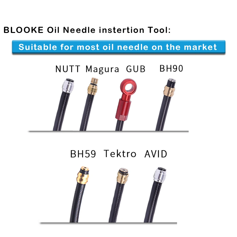 BLOOKE-MTB Bicycle NUTT Oil Needle Insert Cutter Hose Tubing, Multifunctional Tool for BH59, BH90 Bike Hydraulic Disc Brake