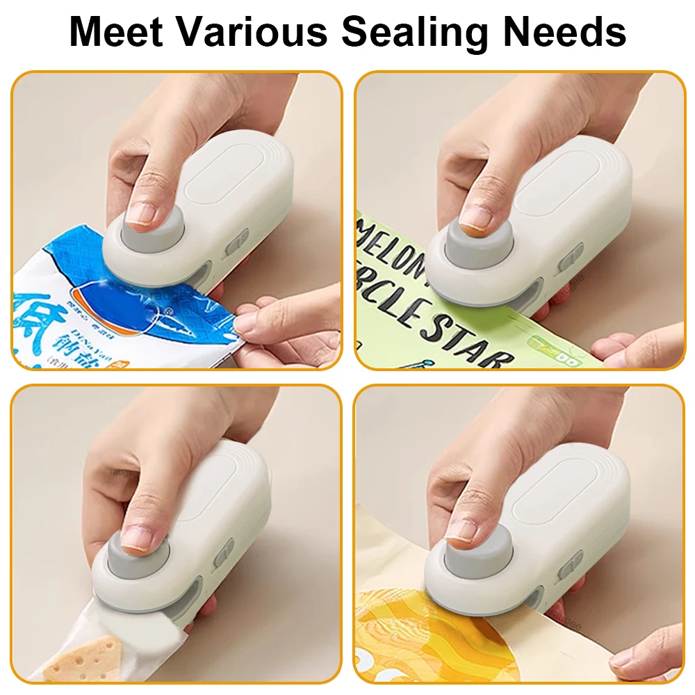 Mini Heat Bag Sealing Machine Plastic Bag Sealer Portable Thermal Plastic Bag Sealer Mini Handheld Plastic Bags Sealing Machine
