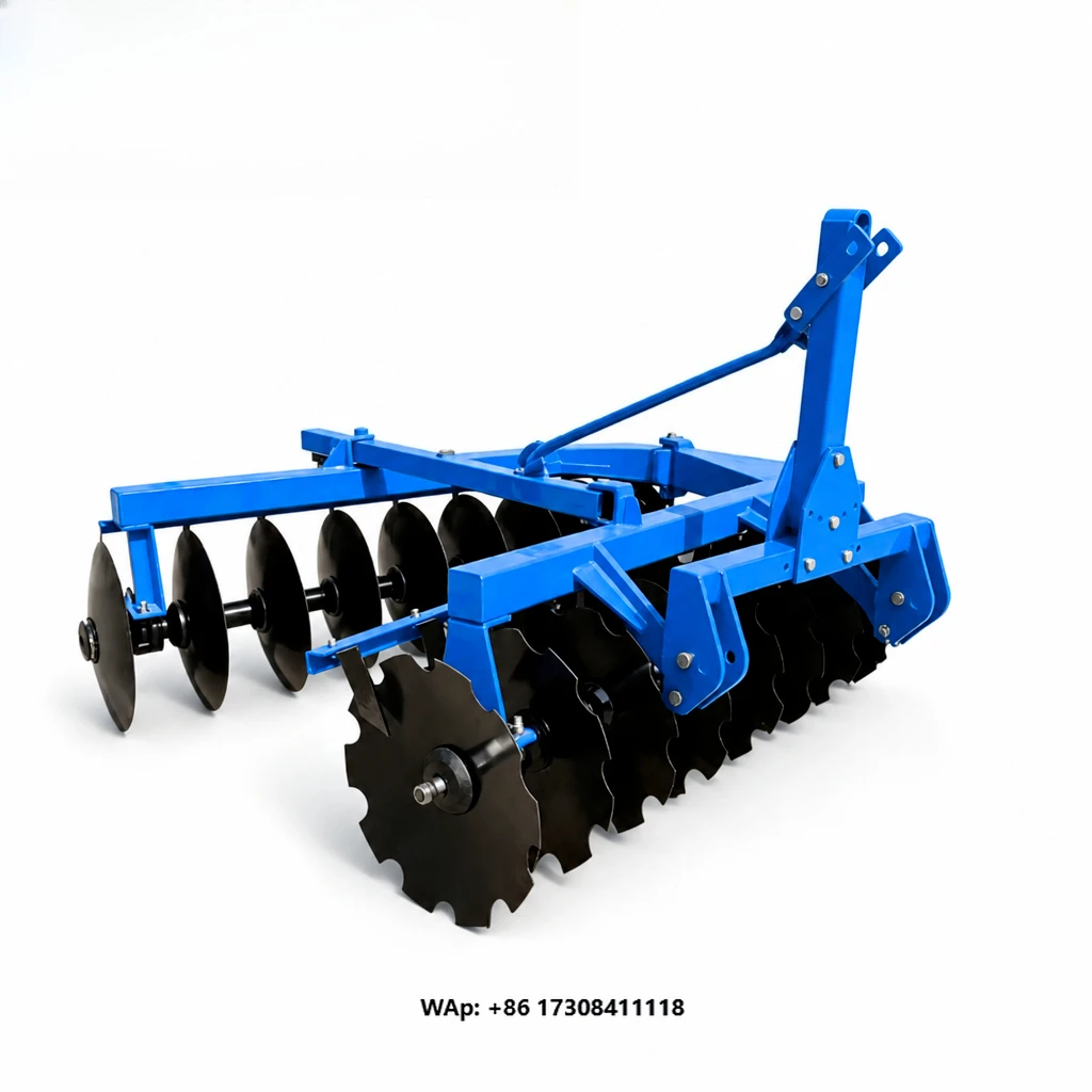 Tractor Disc Harrow 3 Point Hitch Heavy Duty Notched Discs Working Width 1.4-2.7m Seedbed Preparation Soil Tillage Clod Breaking