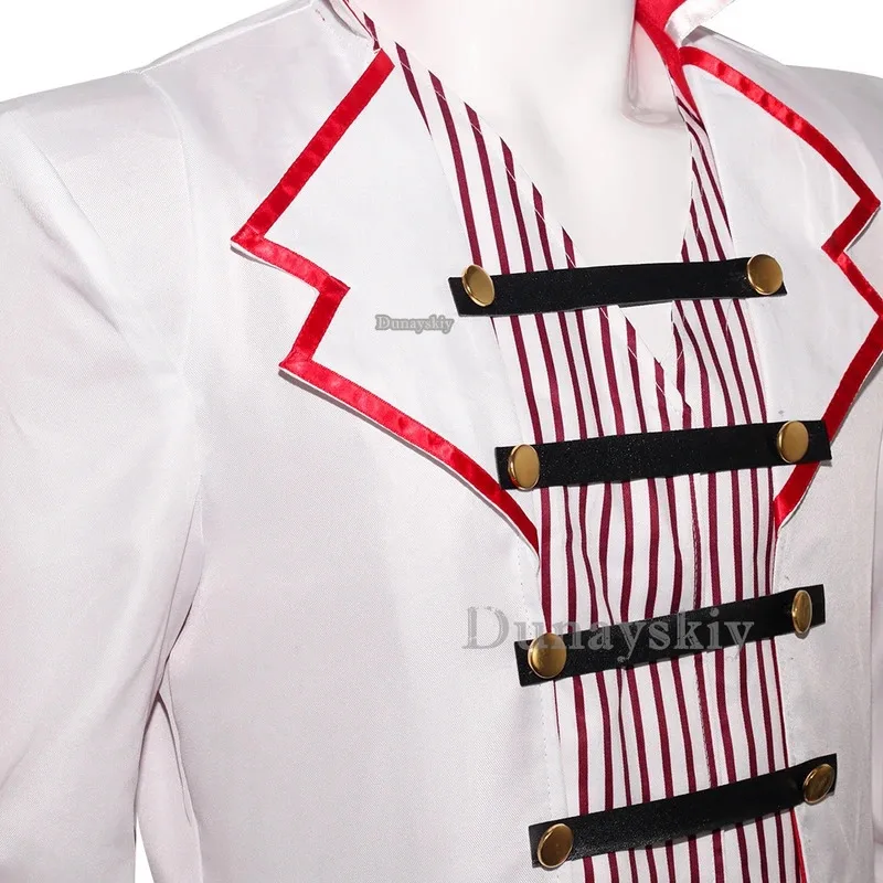 2025 كوس هازبين لوسيفر أنيمي فندق مورنينجستار تأثيري حلي الأب الأبيض البدلة الشيطان الجحيم حفلة الهالوين الكبار الرجال المشارك #4