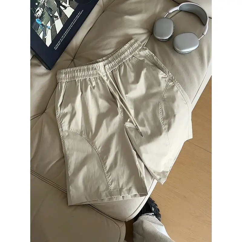 3 Colors Summer Ultra-thin Men's Stretch Loose Straight Casual Shorts High Quality Fashion Breathable Golf Sports Trousers