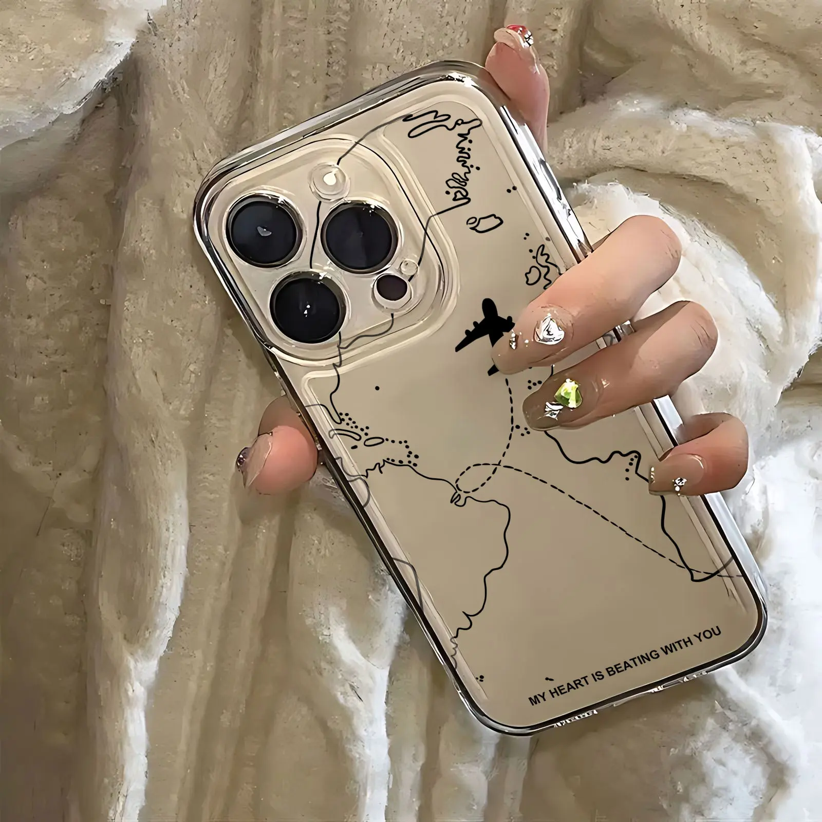 Travel nspired Airplane Route Desian Phone Case For TECNO CAMON 30 20 POVA 6 5 SPARK 10 Infinix 8 7 Note Hot 40 30i Pro 5G Cover