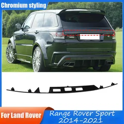 For Land Rover Range Rover Sport 2014-2021 Glossy Black Trunk Spoiler Rear Lid Tail Gate Cover Modification strip Body Trim Kits