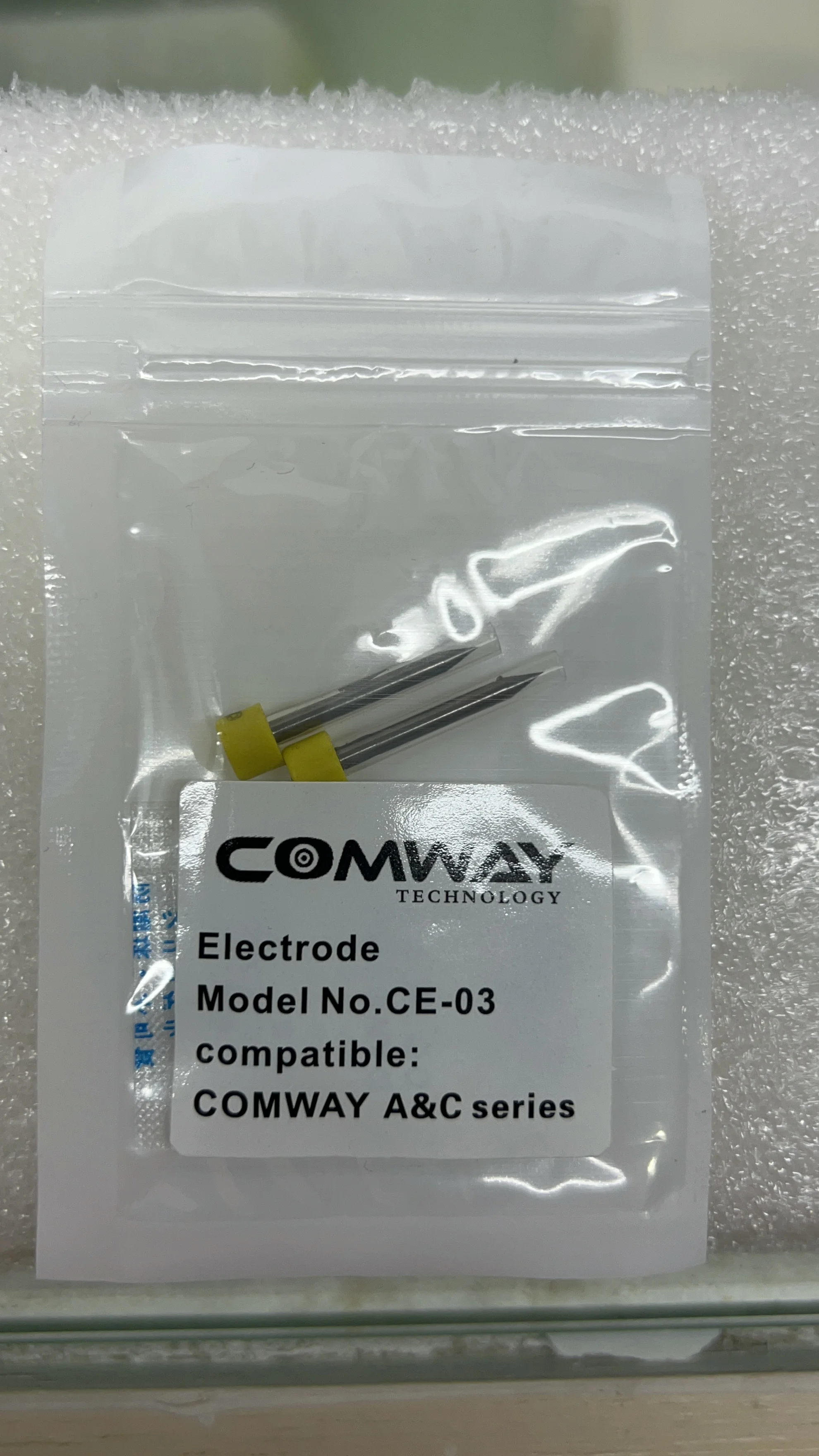 

COMWAY CE-03 A3 A4 C5 C6 C8 C9 C10 Optical Fiber Fusion Splicer Electrodes CE 03 Electrode Rod 1 Pair Made In China