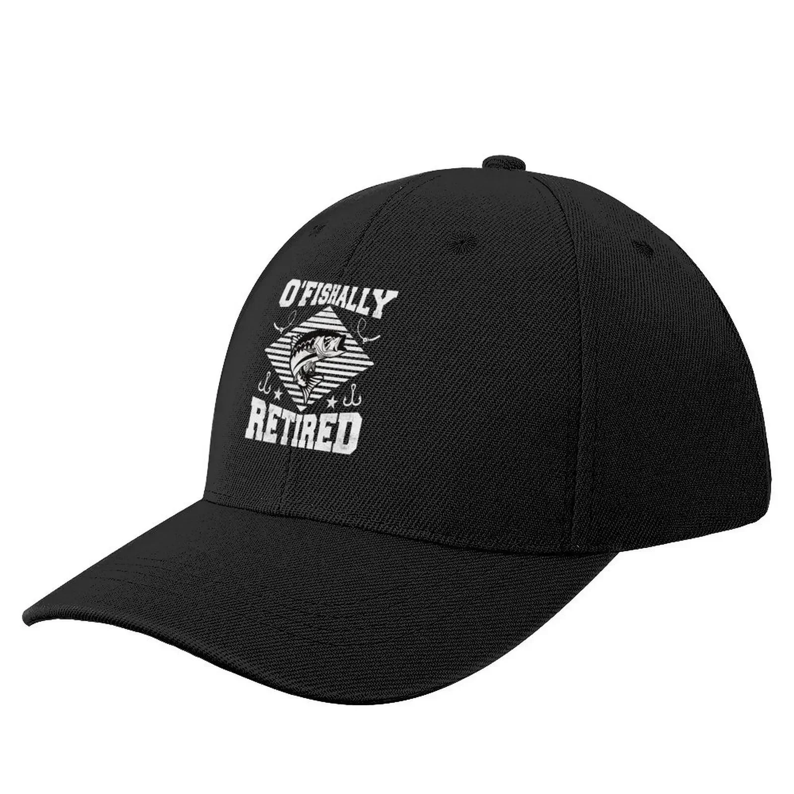 

Ofishally Retired Fishing Lover Funny Retirement Baseball Cap hiking hat Male hat Mens Women's