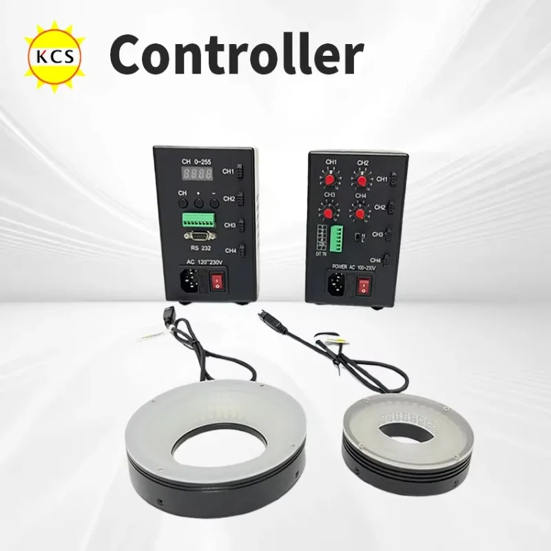 Industriekamera Produkt Visuelle Inspektion Maschine Vision Ringlicht LED Runde visuelle Lichtquelle mit DC-Stromversorgung