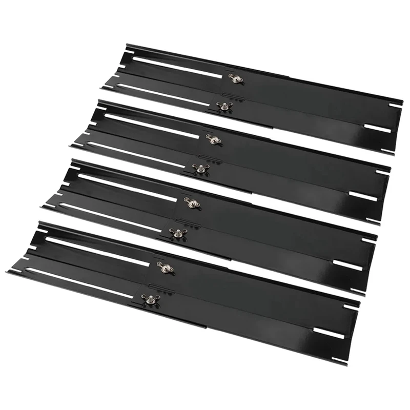 4 Pair Adjustable Grill Heat Plate Shield Heat Tent Replacement Parts For BBQ Gas Grill Heat Plate Shield Tent Burner