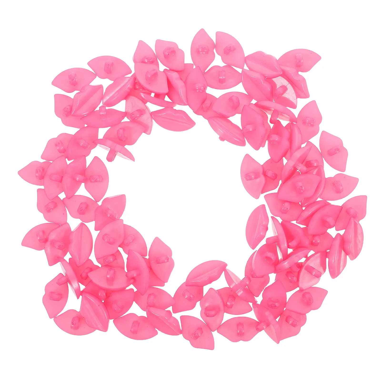 

100Pcs Mini Plastic Safety Mouths Pink Mouth Accessories for Crafts Puppet Bear Crochet Animal Making Supplies