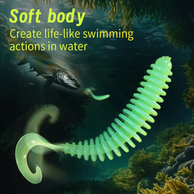 2023 NEW Soft Bait Tanan-Tail 50mm 65mm Fishing Lures Pesca Carp Fishing Bass Lure Isca Artificial PVC - view 2