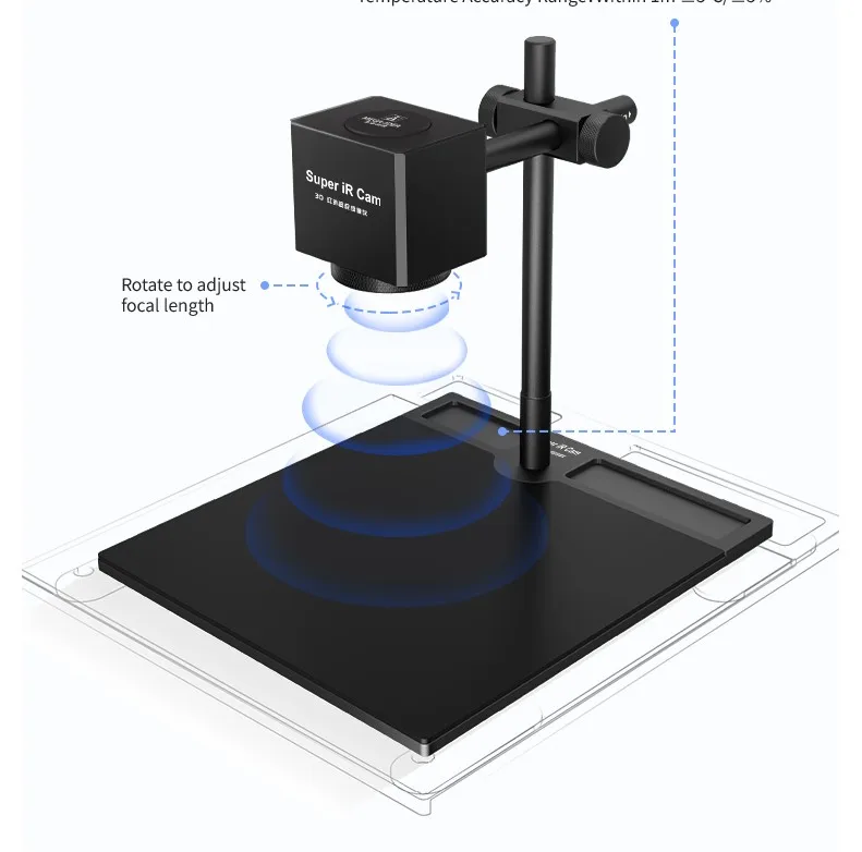 

QIANLI Super IR Cam 2S 3d Short Circuit Detection Camera Infrared Thermal For Mainboard PCB Quick Diagnosis Instrument Machine