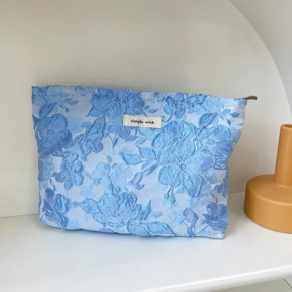 Sac à cosmétiques imprimé à la mode, imprimé floral, grande capacité, trousse de toilette, sac de maquillage, voyage