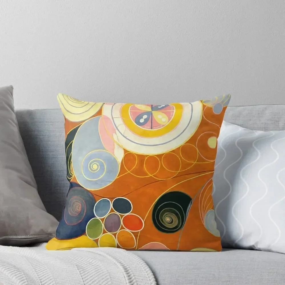 Hilma af Klint The Ten Largest, No. 03, Youth, Group IV Throw Pillow christmas pillow case christmas pillowcases pillow