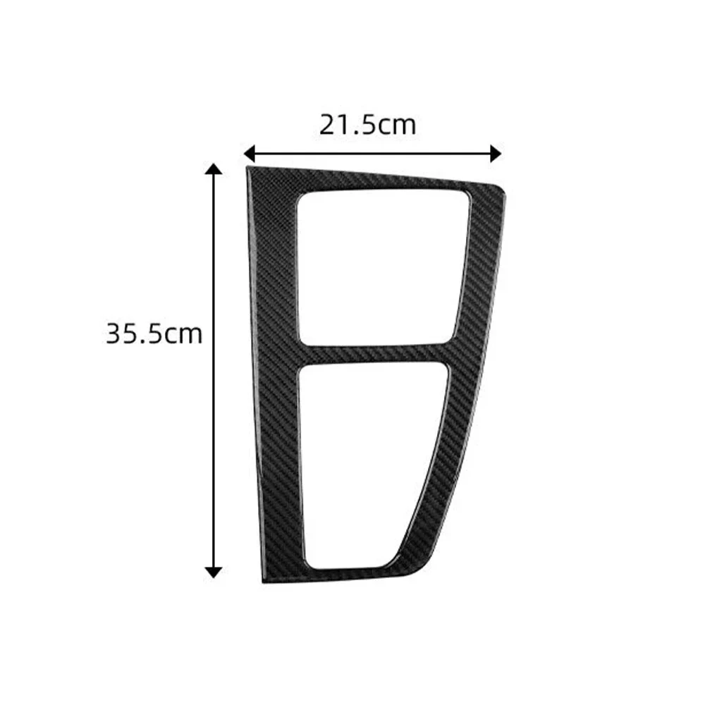 Car Gear Shift Panel Sticker Interior Central Console Carbon Fiber Trim Cover For Audi Q5 SQ5 2018-2022 LHD Auto Accessories - Image 6