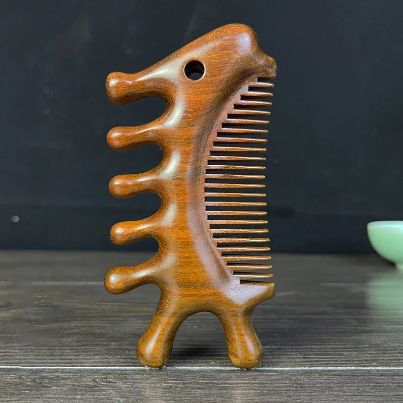 

1 Pcs Massage Comb Blood Circulation Wood Sandalwood Comb Scalp Meridian Relax Anti-static Styling Tool Salon Hair Brush