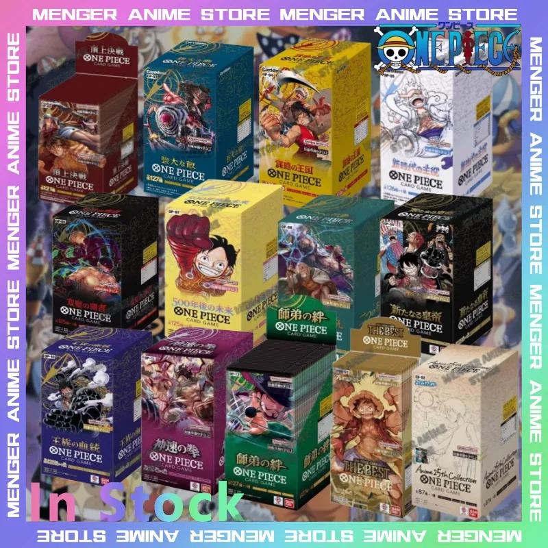 

Original Bandai One Piece TCG Booster Pack Box OPCG Full Series OP01-OP12 Japanese Edition Trading Game Collectible Card Battle