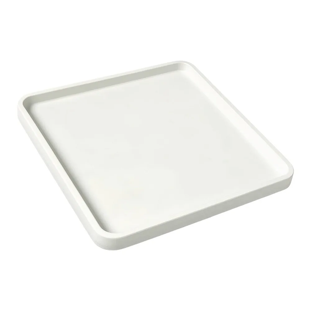 Front Load Washer Drain Pan Plastic Construction - Water Catch Tray Designed to Fit Under Washing Machines Safely